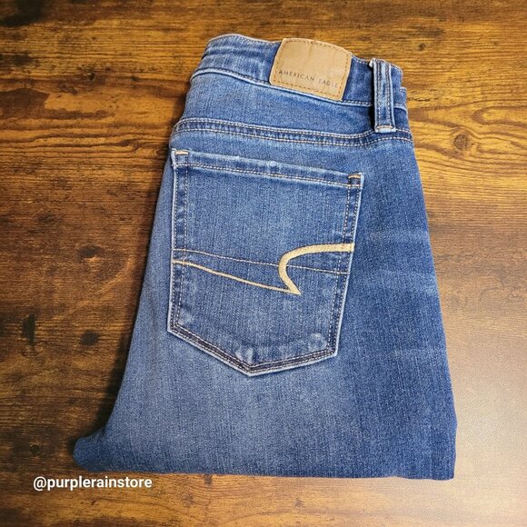 American Eagle Jeans 0 S Jegging Super Hi Rise 360 Next Level Stretch Denim - Picture 3 of 12